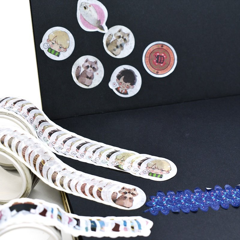 Custom Manufacturer's Masking Die Cut Washi Tape Single Sided Colorful Paper with Acrylic Adhesive for DIY Wrapping Adhesion Use