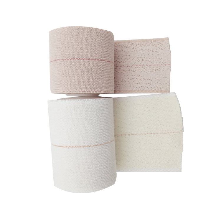5cm/7.5cm *4.5m White Skin Color Heavy Elastic Adhesive Bandage Wrap Cotton Breathable EAB Tape for Medical Use Wholesale