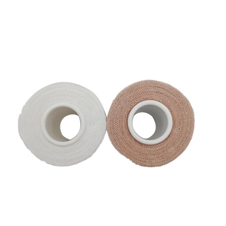 5cm/7.5cm *4.5m White Skin Color Heavy Elastic Adhesive Bandage Wrap Cotton Breathable EAB Tape for Medical Use Wholesale