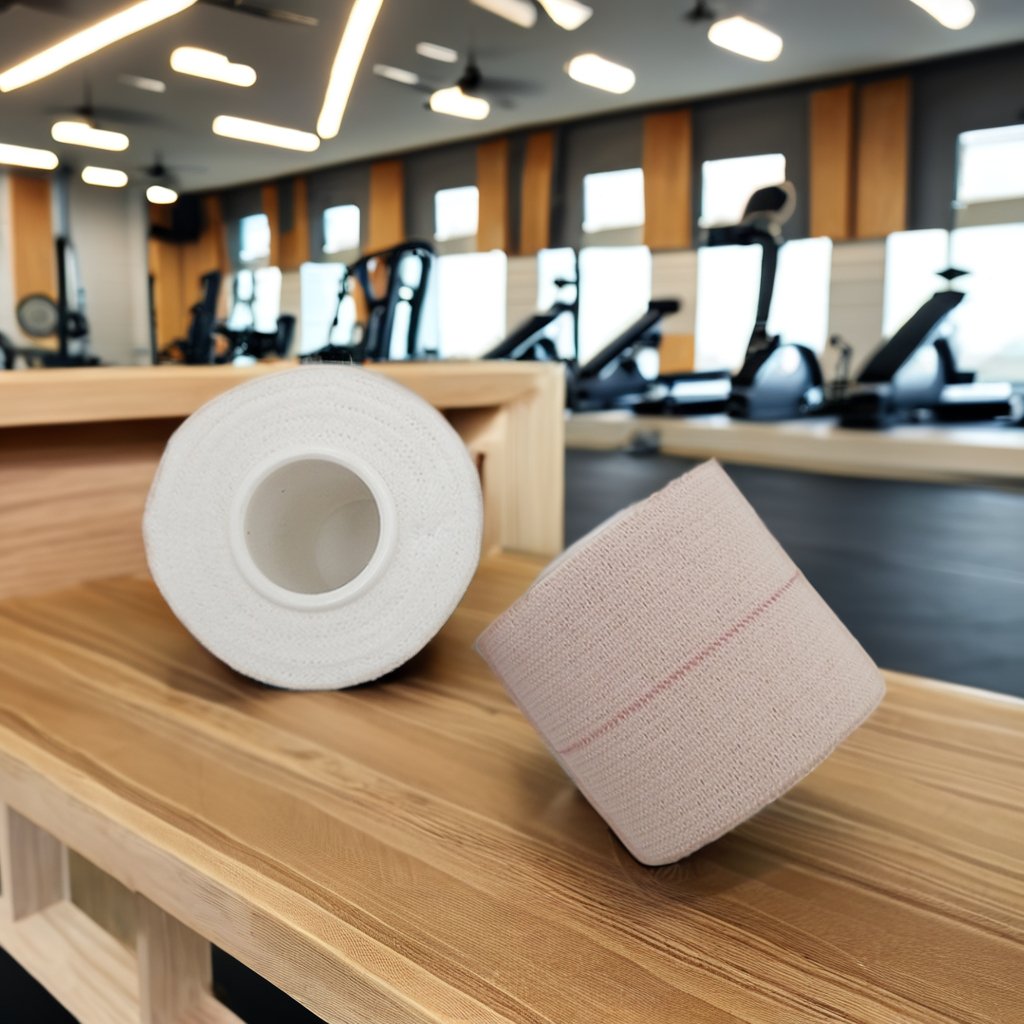 5cm/7.5cm *4.5m White Skin Color Heavy Elastic Adhesive Bandage Wrap Cotton Breathable EAB Tape for Medical Use Wholesale