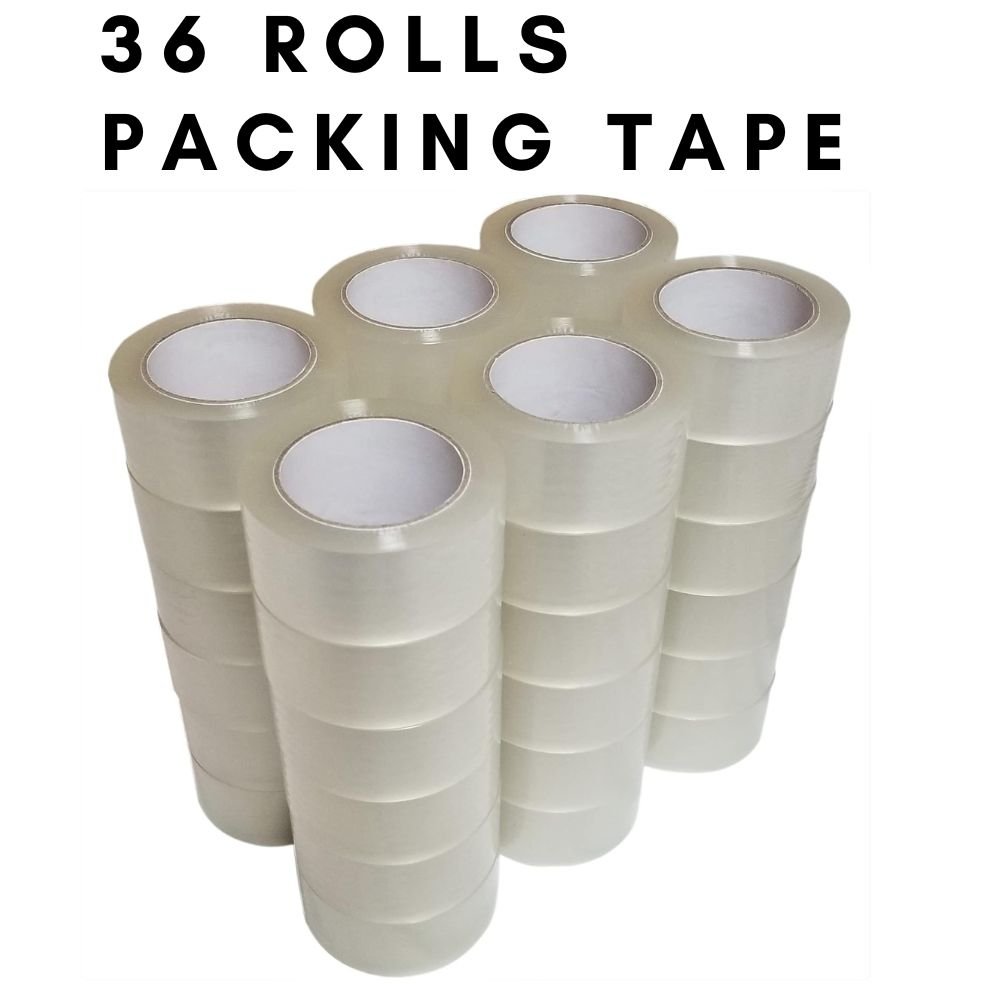 Factory Directsales 1Box 2inch 36PCS High Quality Clear Bopp Adhesive Tape For Packaging Sealing