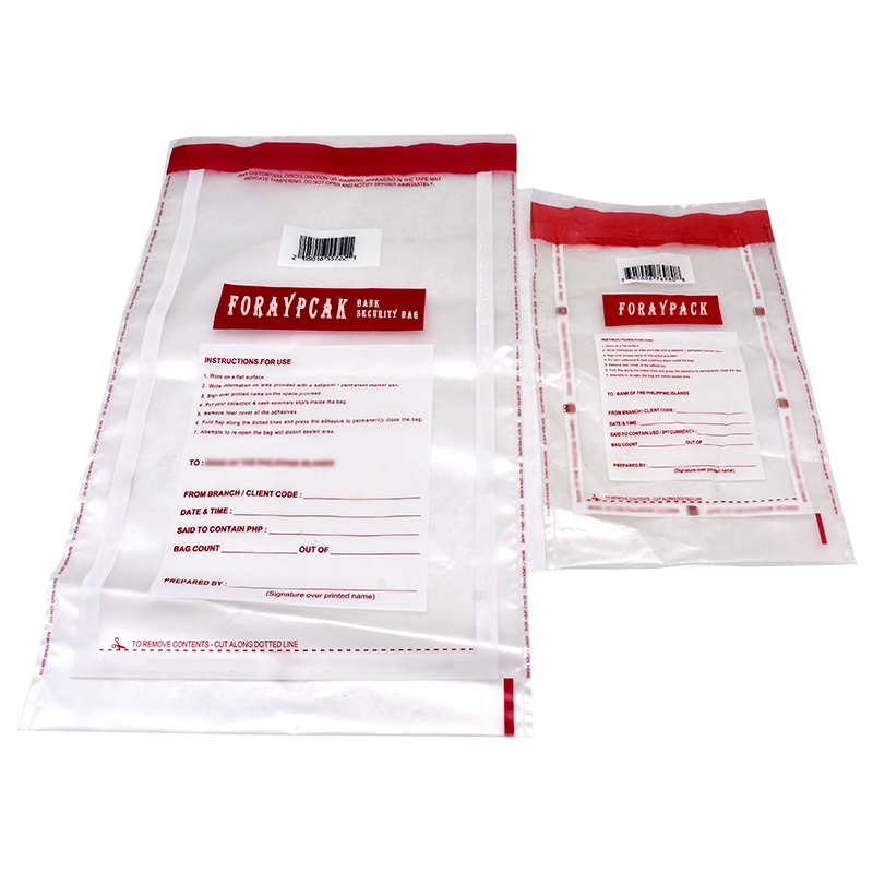 Clear Self Adhesive Seal Bank Deposit Bags Security Bank Deposit Tamper-evident Bags Plastic Grocery Bags Customized Logo Free