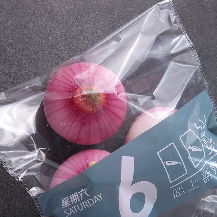 Anti Fog clear Vegetable Packaging Bag fruit pack daily fresh transparent self adhesive seal cellophane poly bags