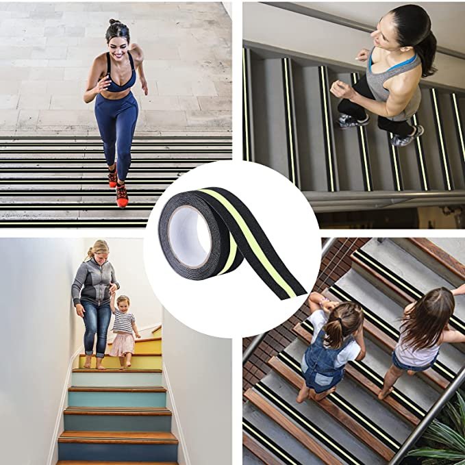 Stair Anti Slip Anti-Slip Reflective Grip Stairs Grip Safety Walk Skateboard Non Slip Adhesive Tape