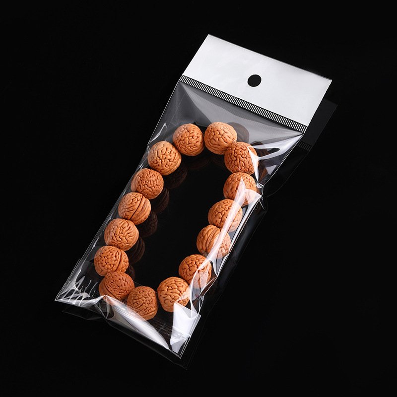 Custom Plastic OPP Poly Bag with Card Header Disposable Gravure Printing for Gift Packing Craft Packaging Plastic Shrink Bag
