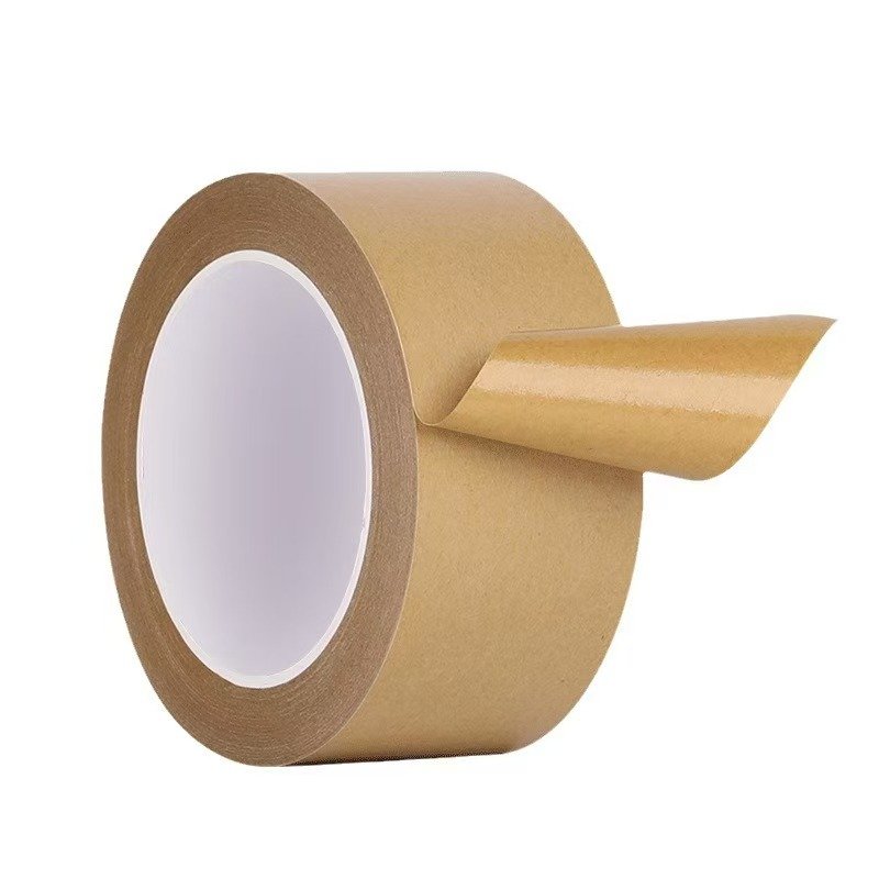 2024 New Eco Friendly Custom Logo Printed biodegradable Water activated Self Adhesive Kraft Paper gummed Tape Packing Tape
