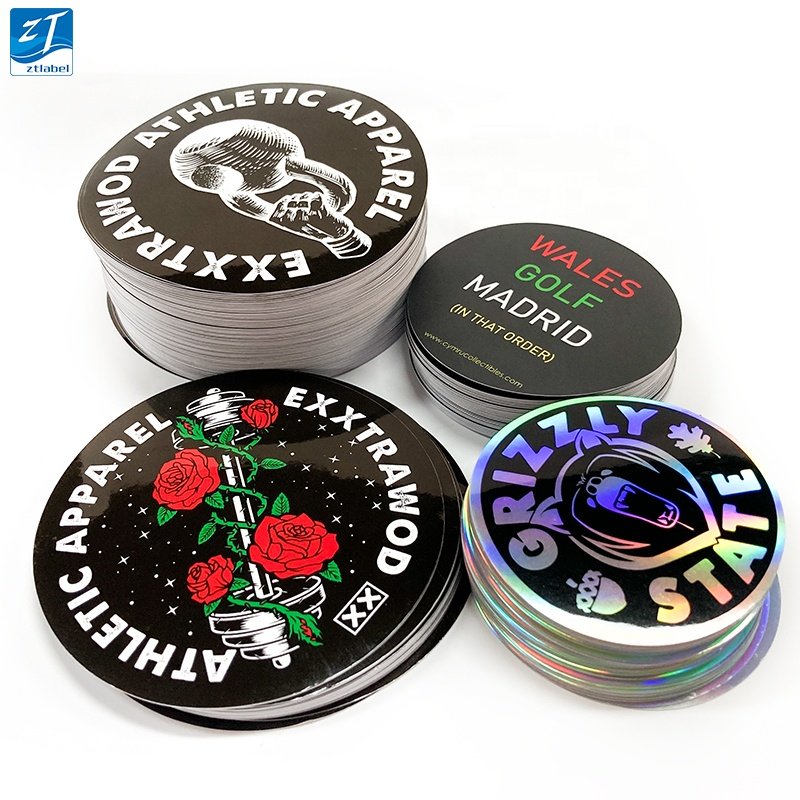 Die cut adhesive label cute cartoon flash sticker custom printing die cut sticker pack logo vinyl stickers