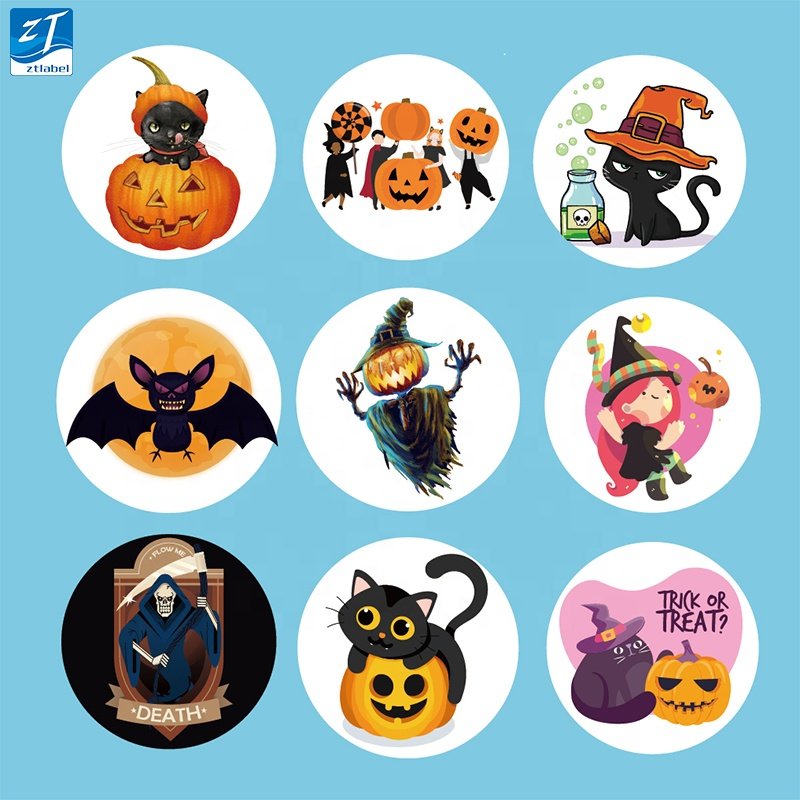 Die cut adhesive label cute cartoon flash sticker custom printing die cut sticker pack logo vinyl stickers