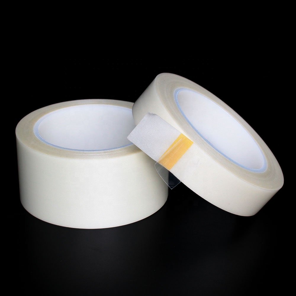 1- Recyclable Heat Resistant Flame Retardant Fiberglass Glass Cloth Double Sided Coated Silicone Glue Self Adhesive Tape