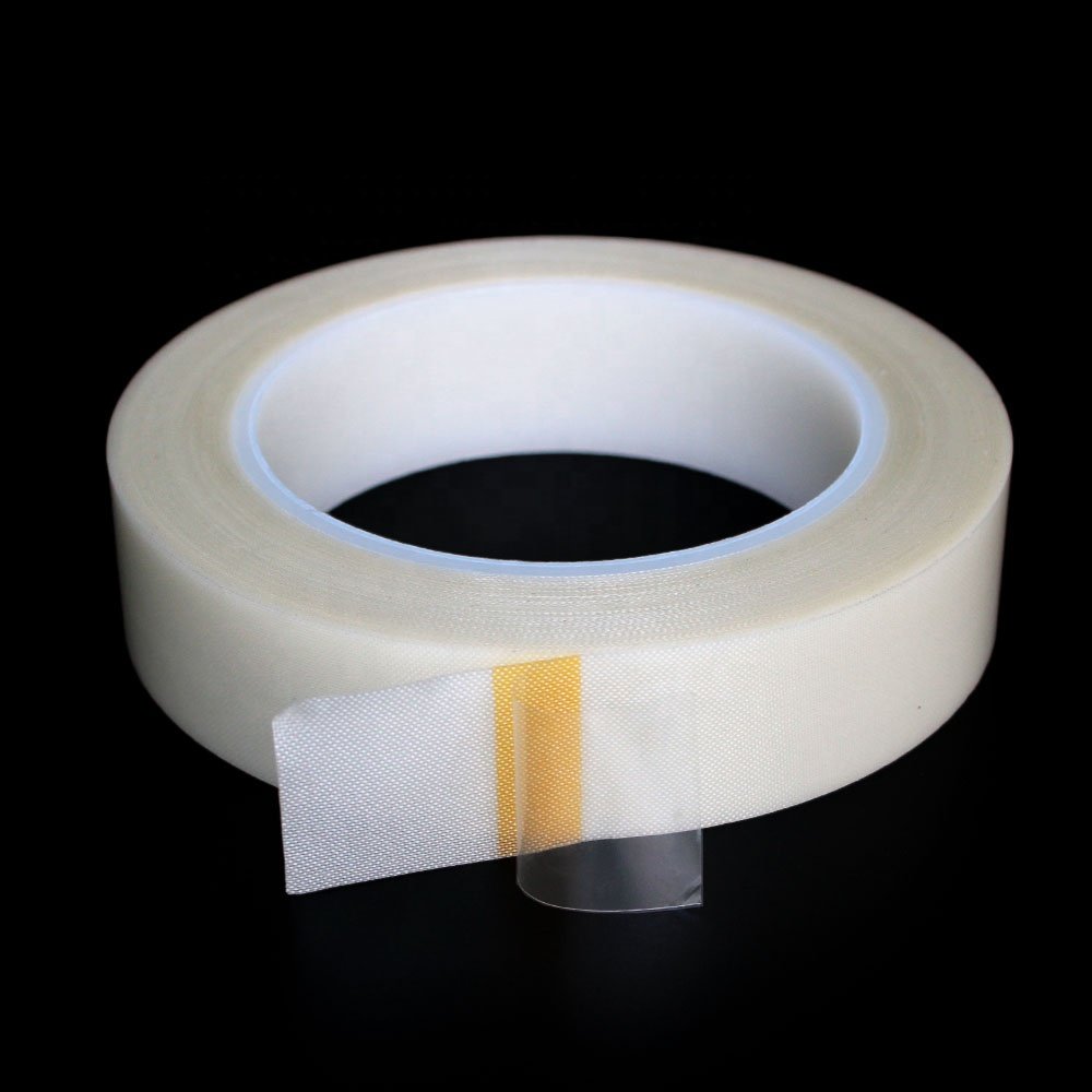 1- Recyclable Heat Resistant Flame Retardant Fiberglass Glass Cloth Double Sided Coated Silicone Glue Self Adhesive Tape