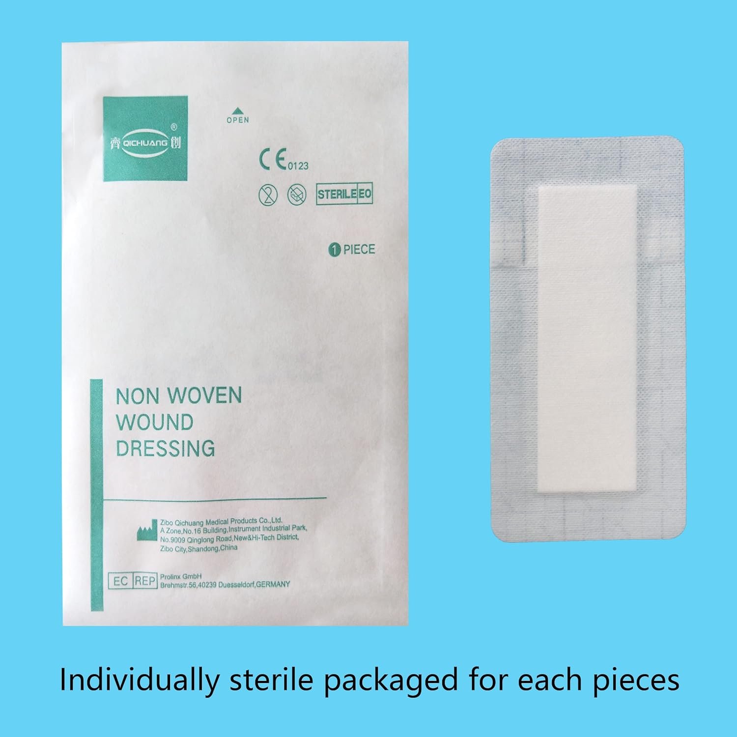C-Section Incision Adhesive Island Dressing Bandage Breathable Bordered Gauze Pads for Adhesive Wounds Cover Women Patients