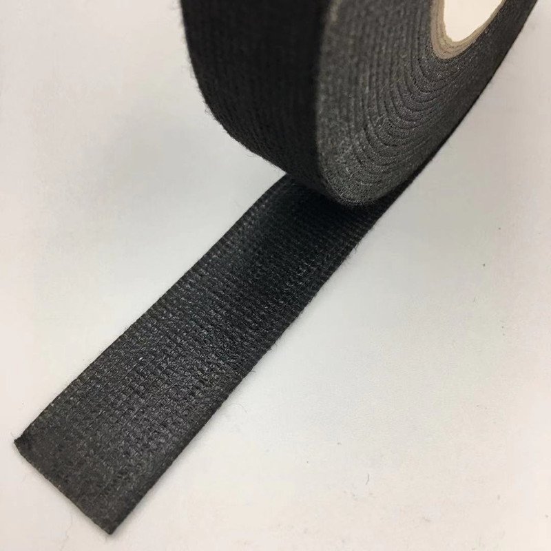 Adhesive Cloth Fabric Cotton Tape Black Wiring Harness Electric Cable Harness Tape
