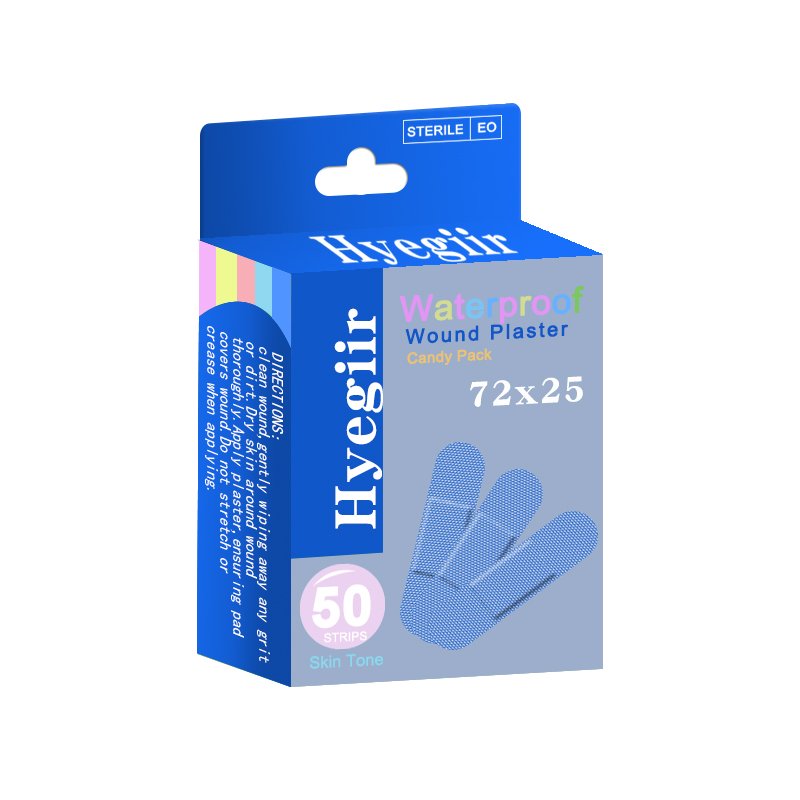 Blue Detectable wound Plasters Band Aid Waterproof Medical Adhesive Strip food detectable band aid