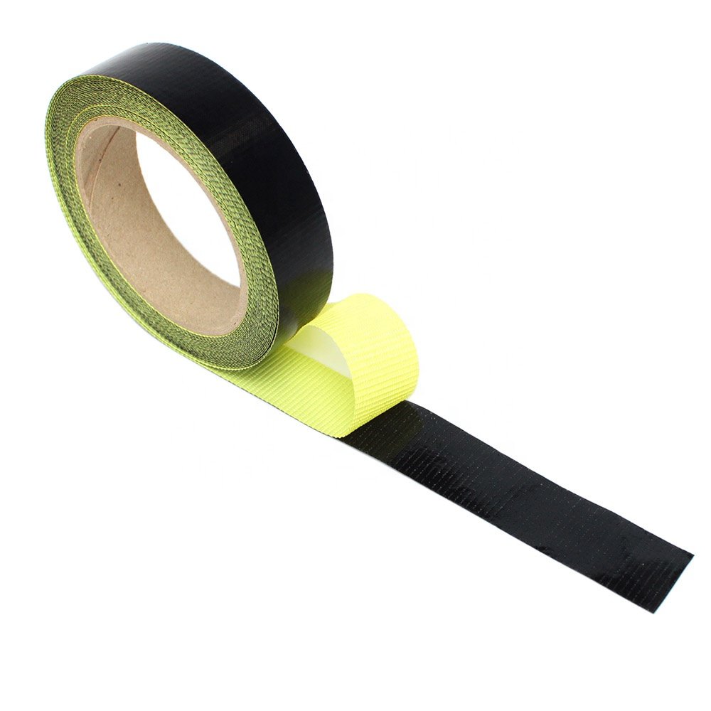 3- Linered Black Color Anti Sticky PTFE Coated Fiberglass Glass Cloth with Silicone Glue Self Adhesive Tape with Release Liner