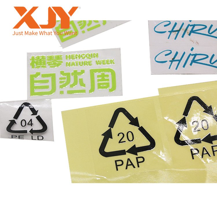 XJY Custom adhesive waterproof Label business made brand logo 3D UV transfer label products packing stickers
