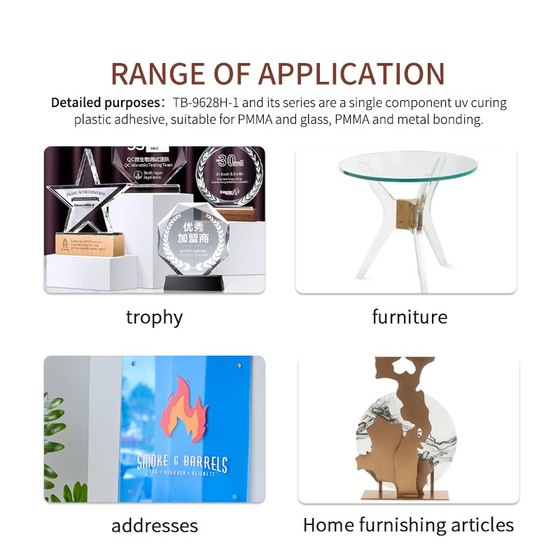Strong Bonding Waterproof Uv Light Curing Acrylic Resin Adhesive Glue Manufacturer Bonding Pmma Pc Liquid Uv Adhesive Glue