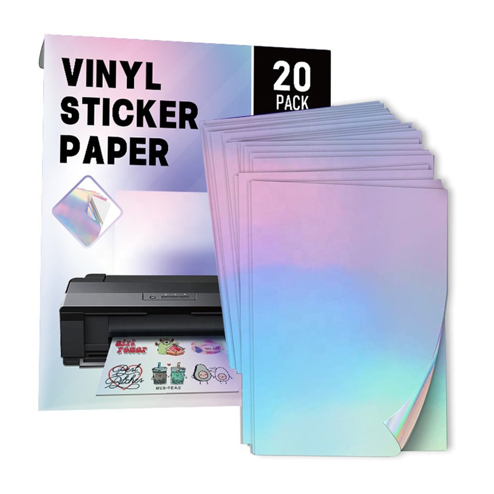 Adhesive Paper Inkjet Printable White Self Adhesive PP Sticker Vinyl Glossy Sticker Paper Waterproof
