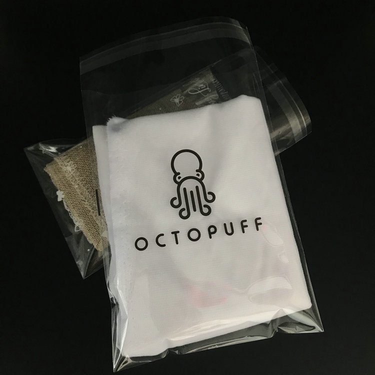 Custom Self Adhesive Cellophane Bags Clear Shirt Clothes Clothing Underwear Socks Packing BOPP Opp Plastic Bag