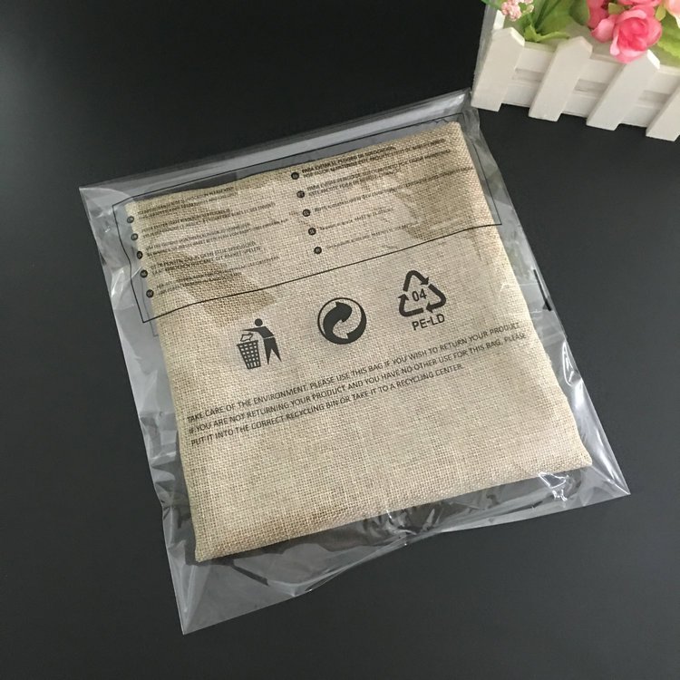 Custom Self Adhesive Cellophane Bags Clear Shirt Clothes Clothing Underwear Socks Packing BOPP Opp Plastic Bag