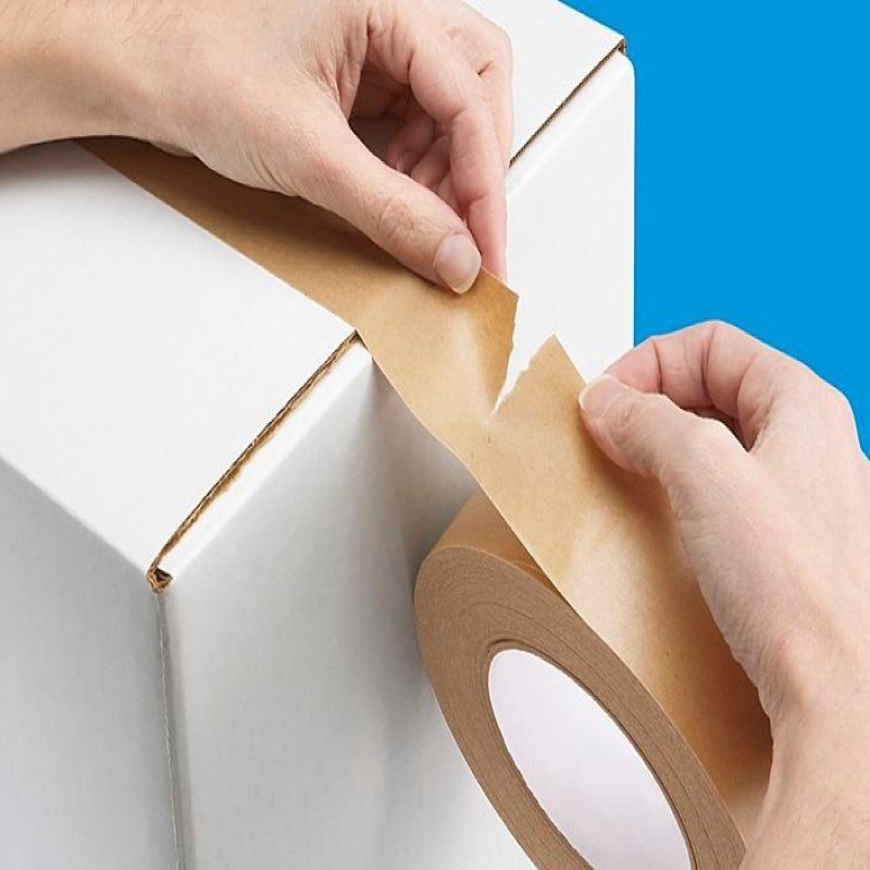Vietnamese-made Brown Kraft Paper Tape Single-Sided Water-Activated Pressure-Sensitive Adhesive Heat-Resistant for Masking Price