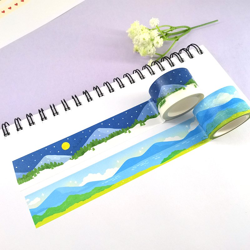 wholesale custom printing kawaii cute vintage adhesive journal washi tape