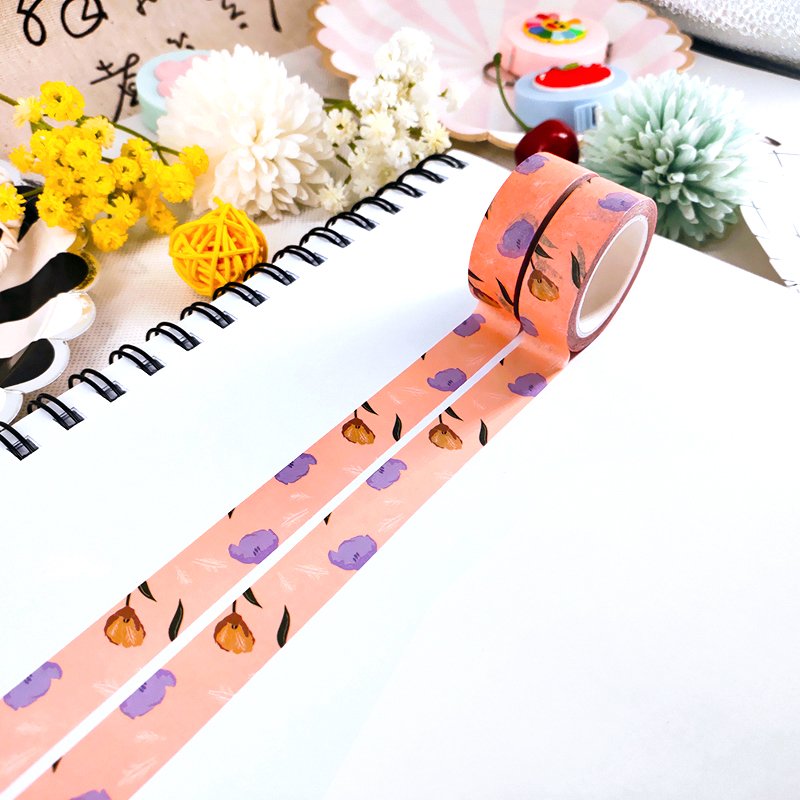 wholesale custom printing kawaii cute vintage adhesive journal washi tape