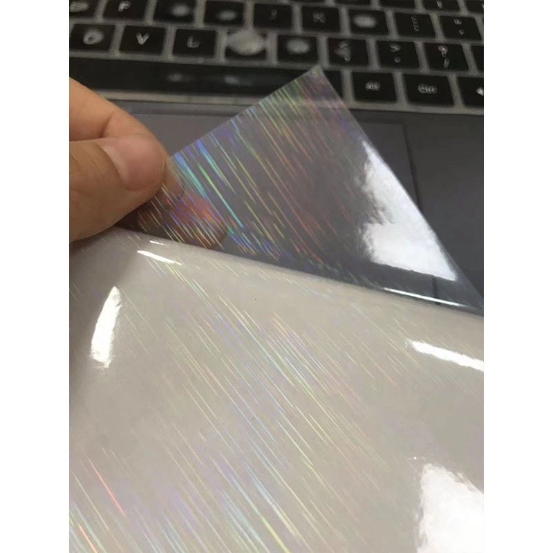 Holographic Foil Adhesive Tape Back Heart Star Cold Lamination Sheets A4 DIY Package Card Photo Laser Laminating Overlay Film