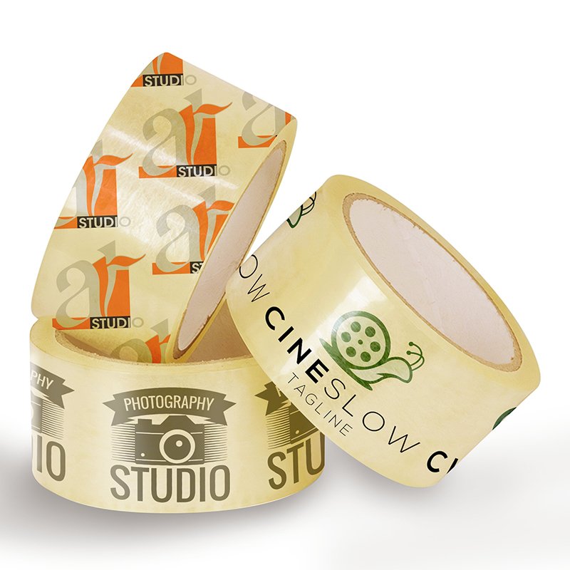 Low Noise Silent Clear Soundless Adhesion White Sealing Glue Carton Sealing Bopp Packing Tapes