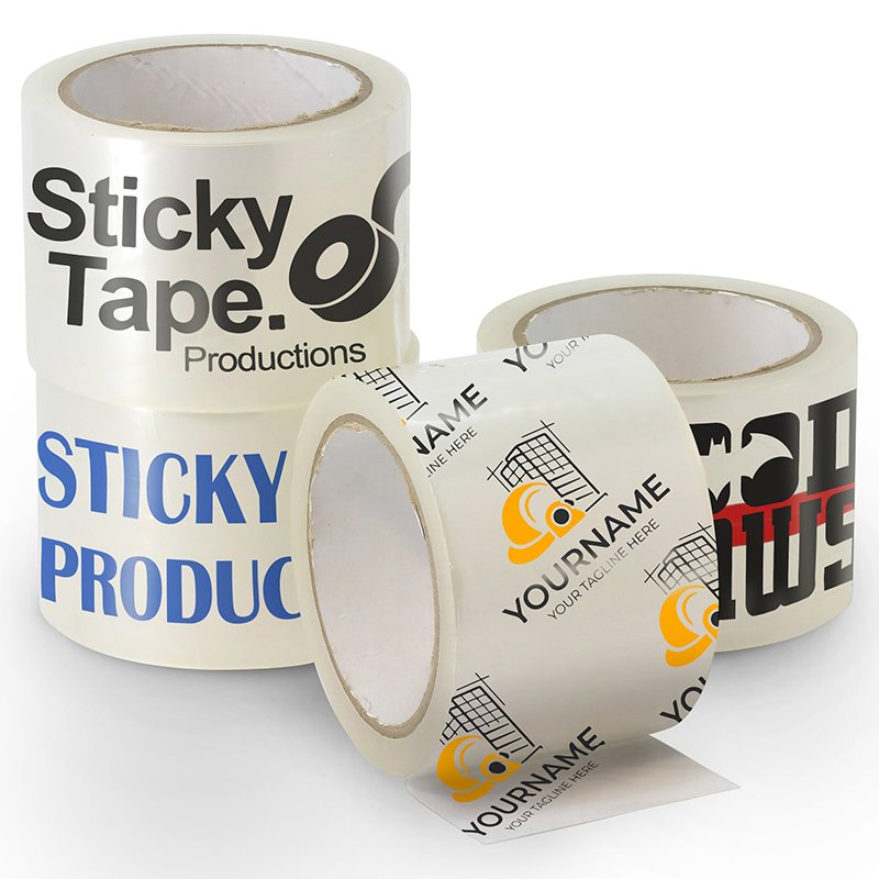 Low Noise Silent Clear Soundless Adhesion White Sealing Glue Carton Sealing Bopp Packing Tapes