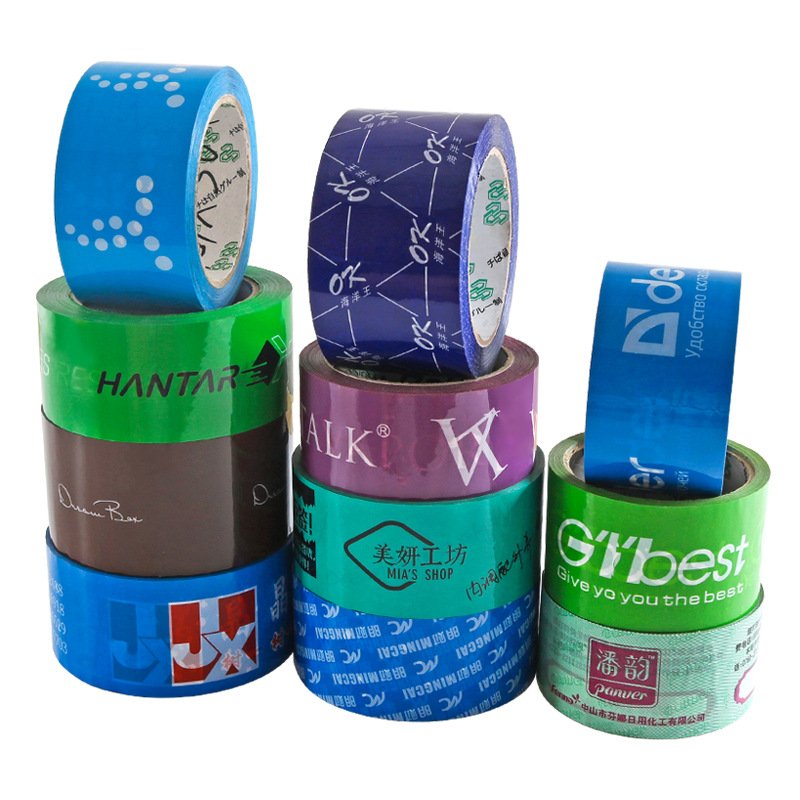 Bopp Sticky Tape With Logo Adhesive Cello Jumbo Roll Shipping Custom Logo Printed Clear Fragile Plastic Bopp Packing Tape