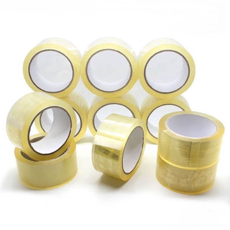 Haijia Carton Bopp Adhesive Shipping Sealing Tape Super Clear Self Adhesive Package Color Opp Packing Tape Transparent Acrylic