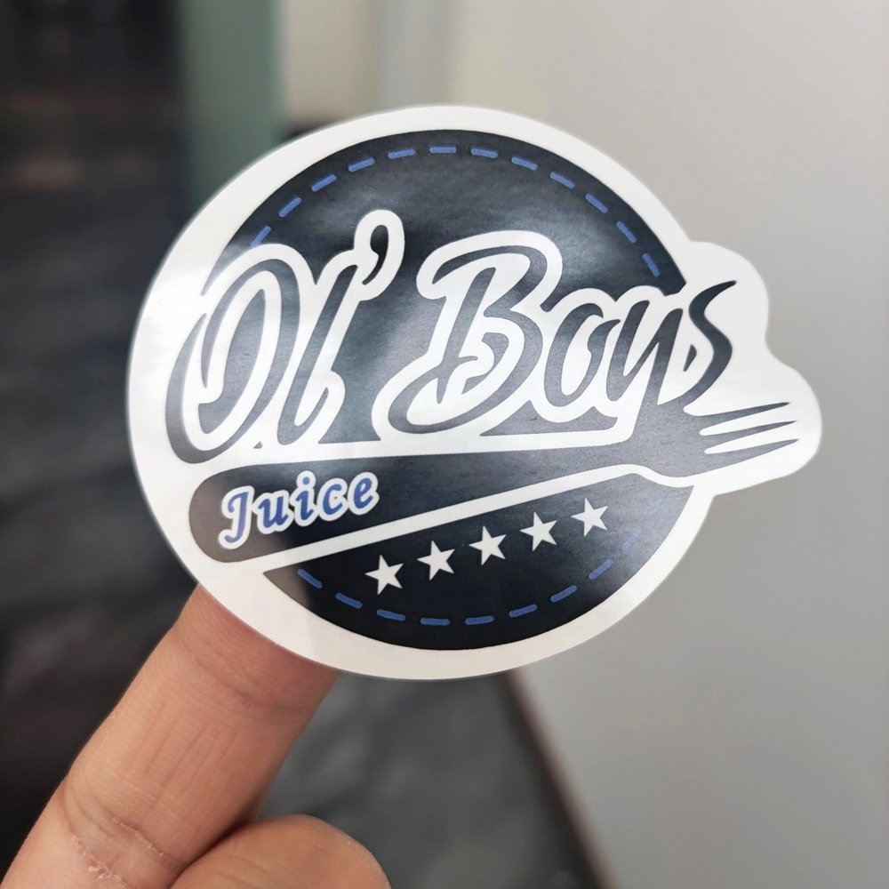 Create Your Brand Logo Thanks YOU Sticker Waterproof Vinyl Custom Size Manufacturers Wholesale