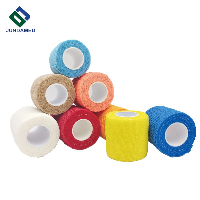 High Quality cohesive elastic bandage Vet Wrap bandage self-adhesive Bandage Elastic Non Woven Cohesive Sport Tape Self Adhesive