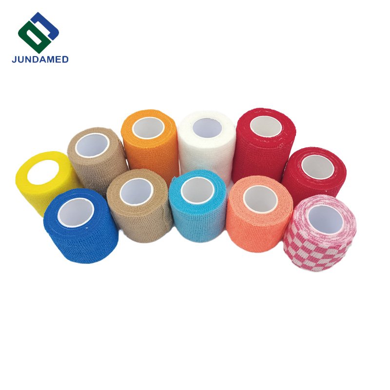 High Quality cohesive elastic bandage Vet Wrap bandage self-adhesive Bandage Elastic Non Woven Cohesive Sport Tape Self Adhesive
