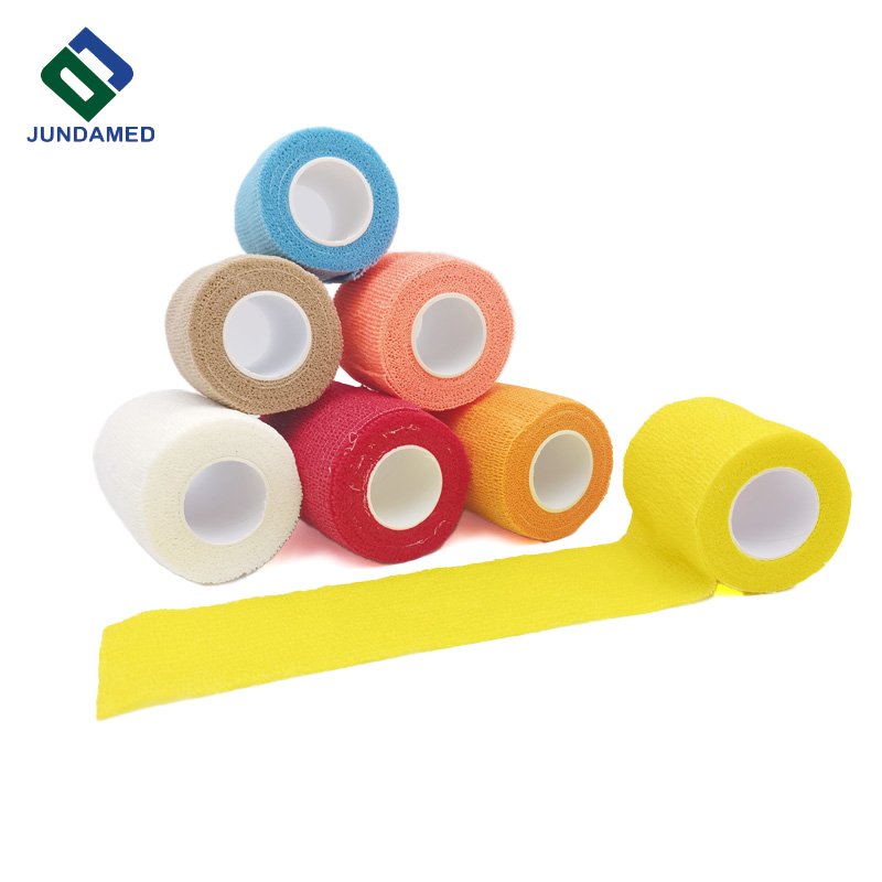 High Quality cohesive elastic bandage Vet Wrap bandage self-adhesive Bandage Elastic Non Woven Cohesive Sport Tape Self Adhesive