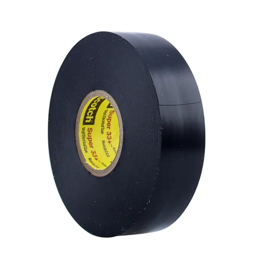 Black Super 3 M 33 PVC Insulation Vinyl Electrical Tape Single Sided Adhesive Tape Rolls