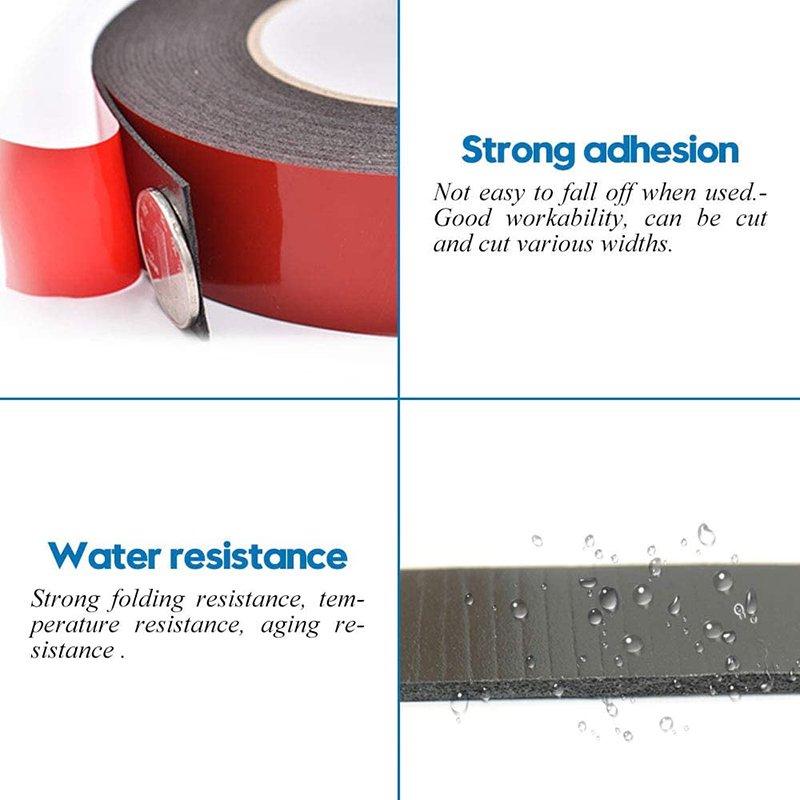 Double-Sided Adhesive 0.5Mm Thickness 80Mm 1501 Double Sided Soft Pe Plate Mounting Polyethylene Foam Tape