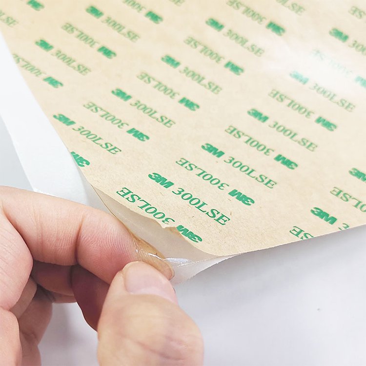 100mm x 200mm , 3M 9495LE PET Tape With 300Lse Adhesive Hight Bonding Strength To LSE Plastics