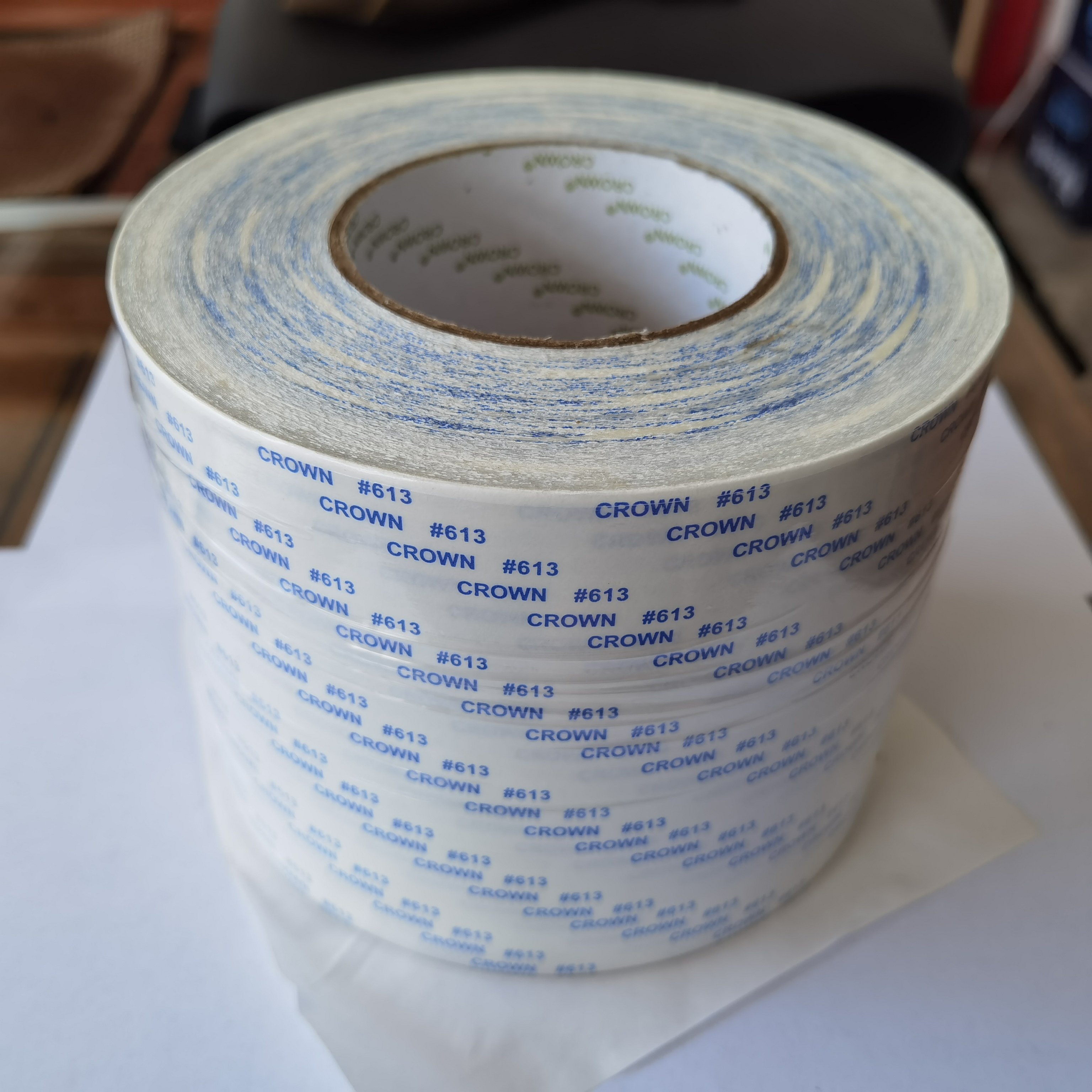 50m 100m Crown 513 512 511 613 Double Sided Die Cutting Tape Adhesive Tissue Crown Tape