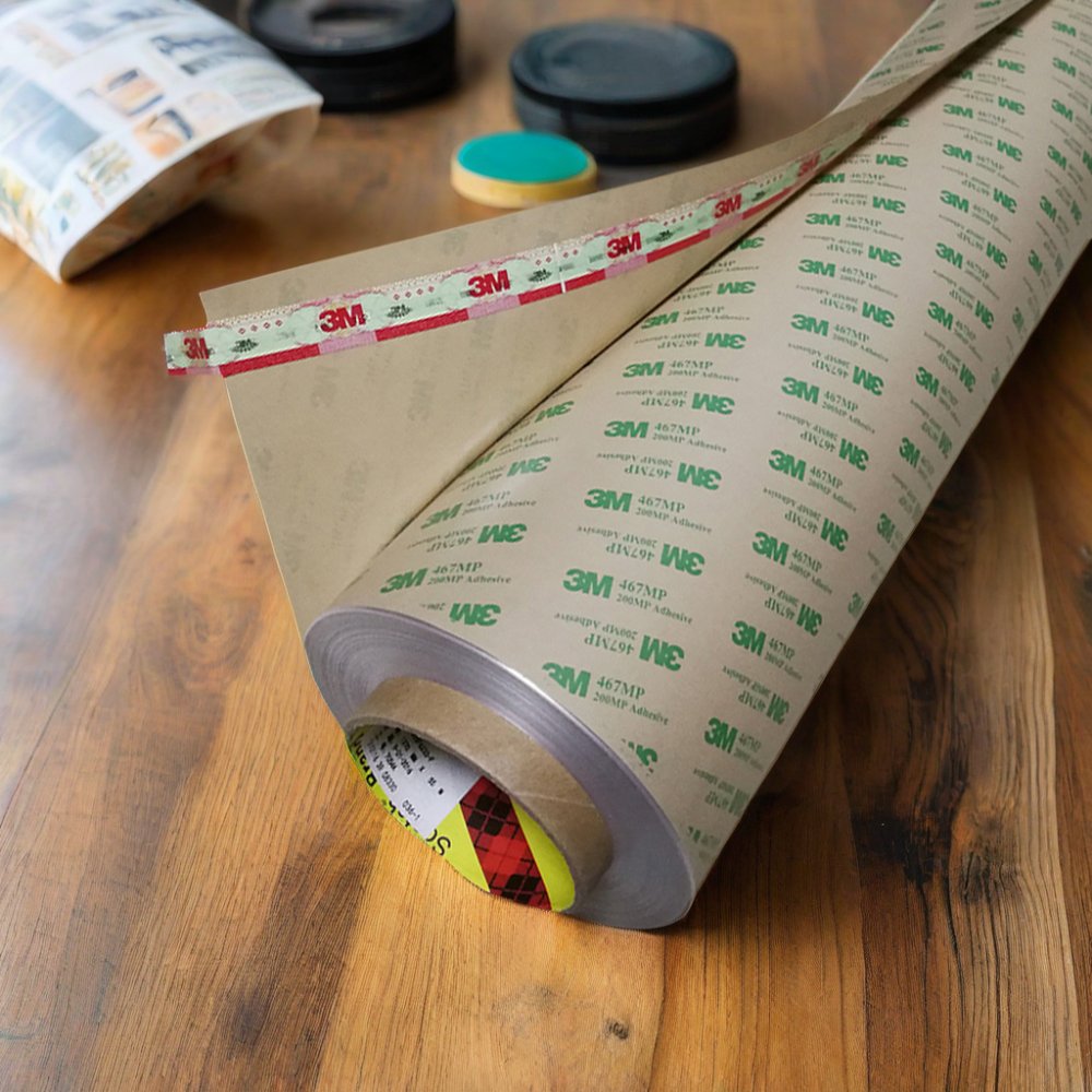 Die Cut 467MP High Stick Transparent Double Sided Tape Waterproof PE Material with Acrylic Adhesive for Masking Mounting Roll