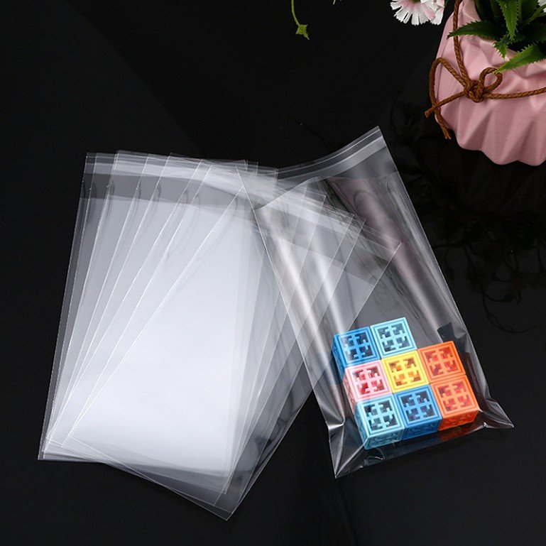 Factory hot selling low price transparent self-adhesive seal clothes opp packing plastic bag clear poly opp bags
