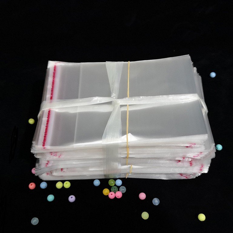 Factory hot selling low price transparent self-adhesive seal clothes opp packing plastic bag clear poly opp bags
