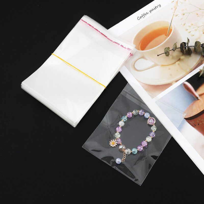 5C 8C OPP Adhesive Transparent self - adhesive Bag Clothing Thick Plastic Bags