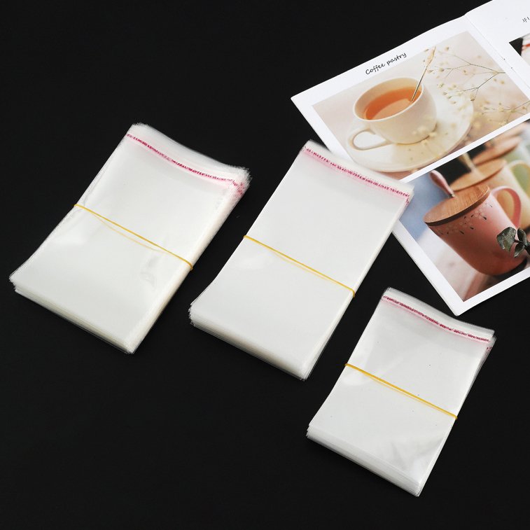 5C 8C OPP Adhesive Transparent self - adhesive Bag Clothing Thick Plastic Bags