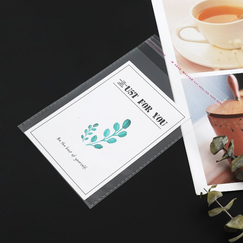 5C 8C OPP Adhesive Transparent self - adhesive Bag Clothing Thick Plastic Bags