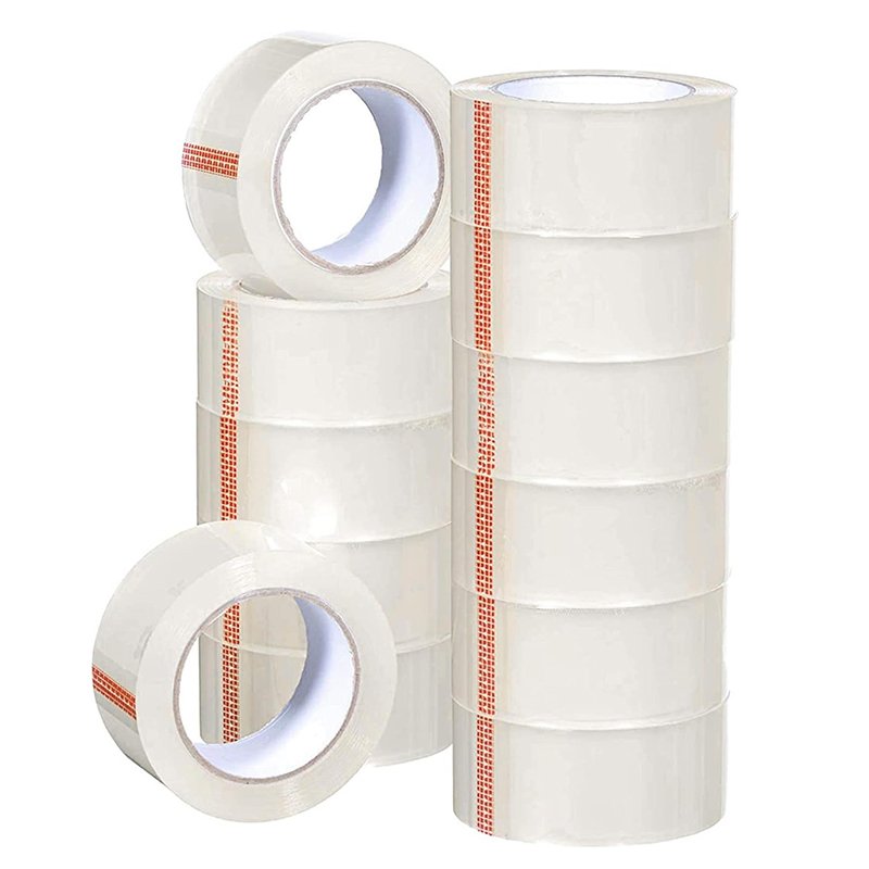 Self Adhesive Customized Matt White Bopp Polypropylene Pvc Opp Packing Printed Tape Jumbo Roll For Packaging With Custom Logo