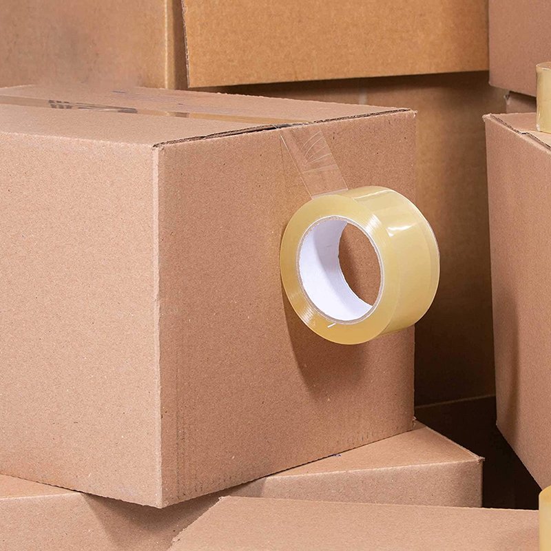 Self Adhesive Customized Matt White Bopp Polypropylene Pvc Opp Packing Printed Tape Jumbo Roll For Packaging With Custom Logo