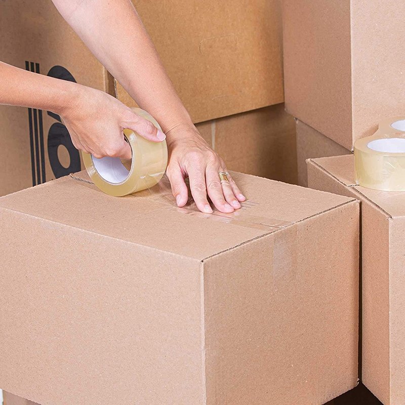 Self Adhesive Customized Matt White Bopp Polypropylene Pvc Opp Packing Printed Tape Jumbo Roll For Packaging With Custom Logo