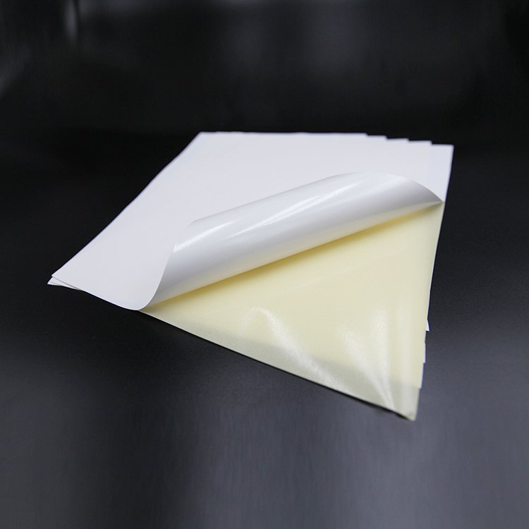 Self Adhesive Semi Glossy Paper Removable Acrylic Adhesive White Release Paper
