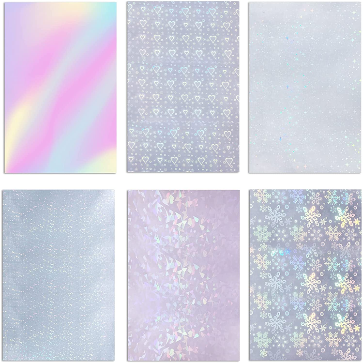 A4 Self Adhesive super film Cold Laminating Film Holographic Cold Lamination Holographic Transparent Holographic Overlay Film